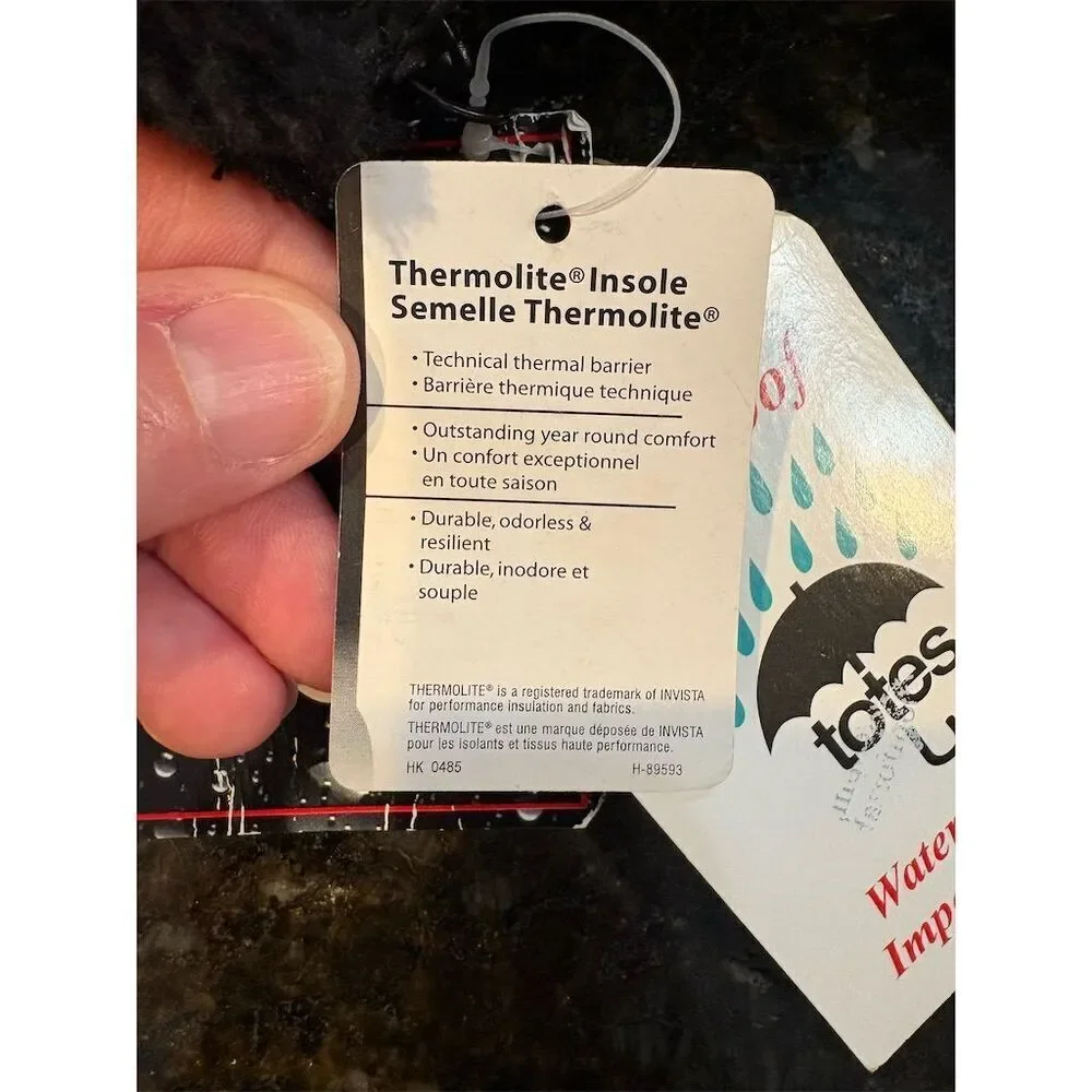 Totes Women's Waterproof Black Snow Boots Size 7 Ankle Winter Casual - Picture 9 of 10